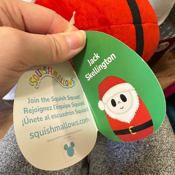 Jack Skellington Squishmallow Red Santa Plush Toy - Picture 3 of 4